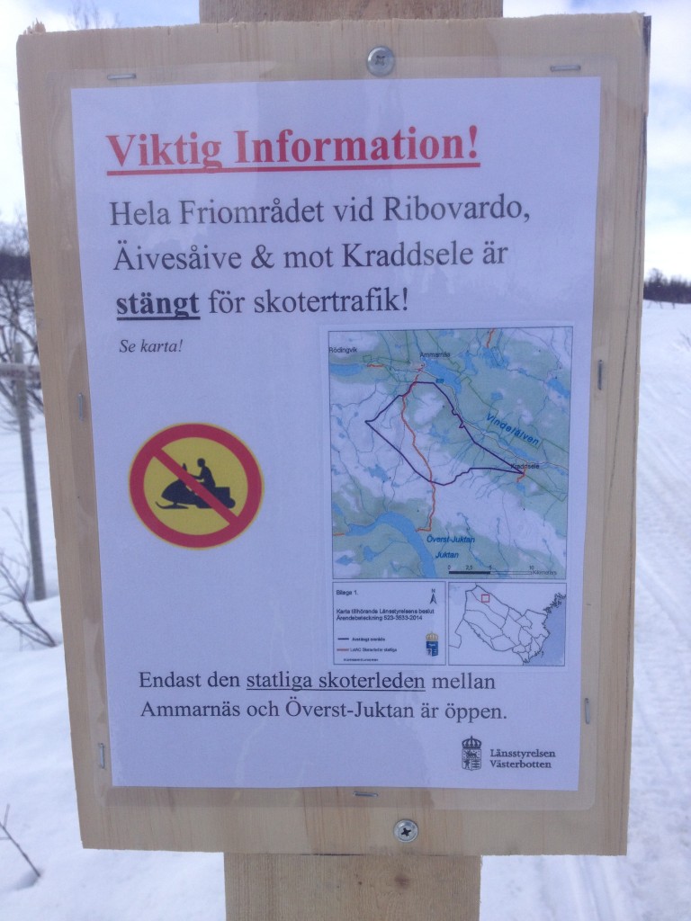 Friområdet avstängd